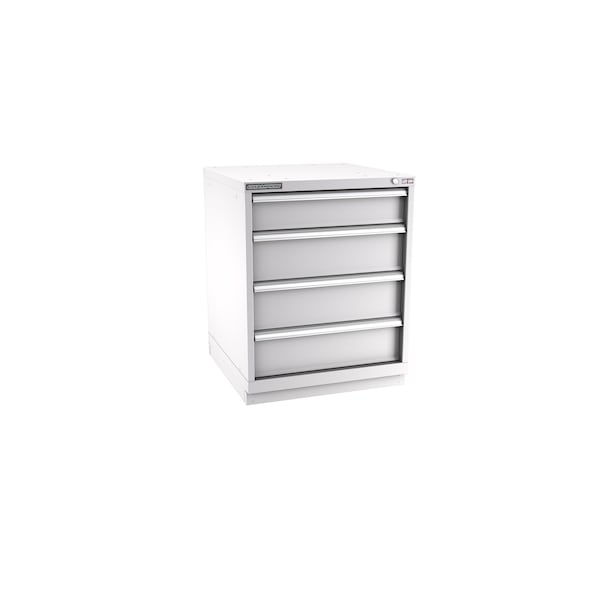 Champion Tool Storage Modular Drawer Cabinet, 4 Drawer, Light Gray, Steel, 28 in W x 28-1/2 in D x 36 in H S15000401ILCFTB-LG - main